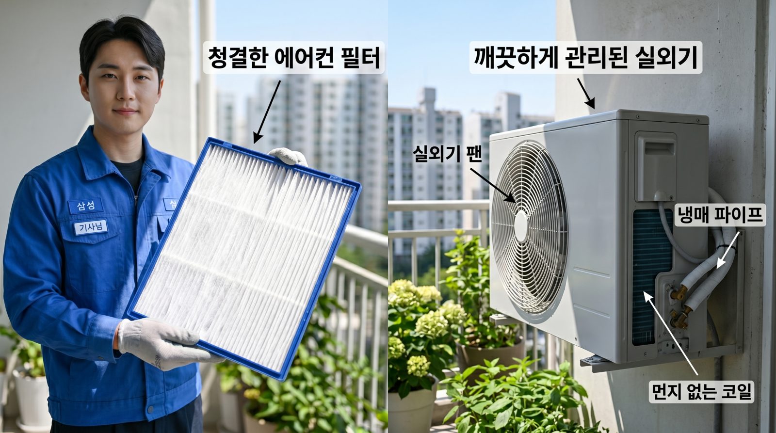 청결한 에어컨 필터와 실외기 관리의 중요성