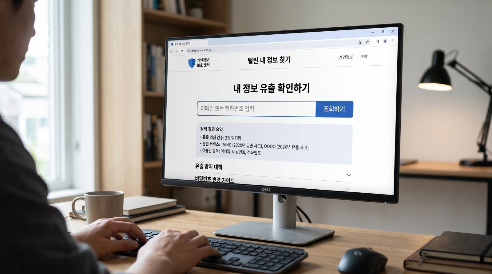 정부 '털린 내 정보 찾기' 서비스